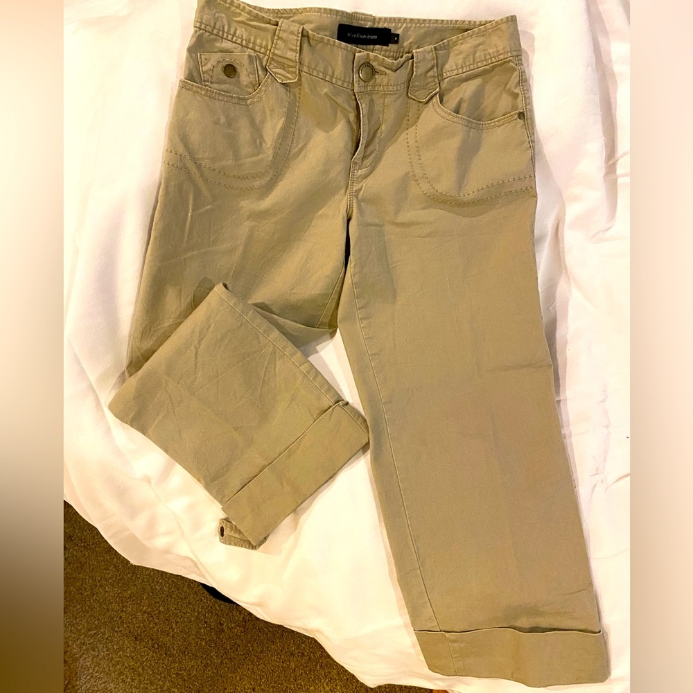 Calvin Klein cropped khaki’s size 4